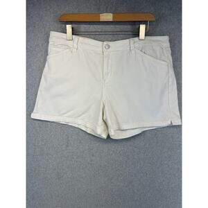 Calvin Klein Jeans Shorts Womens Size 31 White Denim Cotton Blend Stretch
